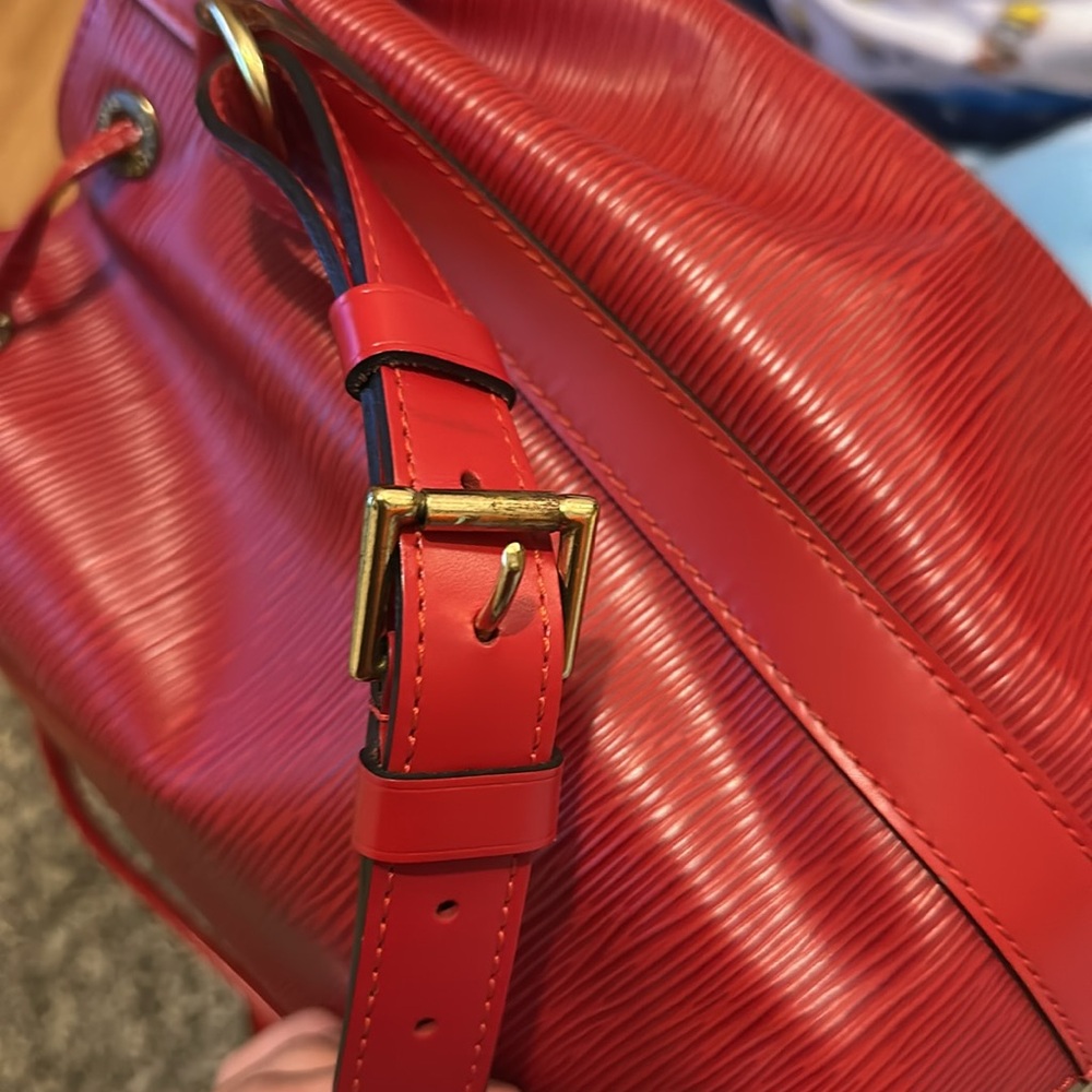 Authentic Louis Vuitton Petit Noe Red - Picture 16 of 16